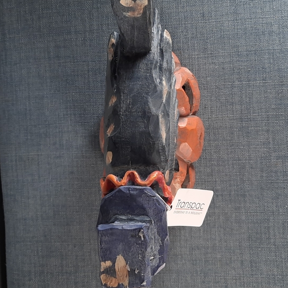 Halloween Crow Jack O' Lantern Light Up Figure Decoration Rustic Wood Look - Picture 6 of 8